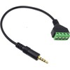 Poyiccot 3.5mm Speaker Wire Adapter, 3.5mm (1/8") 4 Pole Stereo