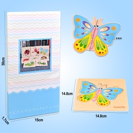 Faburo Puzzle from 1 2 3 Years, 8 Pieces Wooden Puzzle Montessori Toy from 1 2 3 Years, Animal Puzzle Wooden Gift for Baby and Toddler, Wooden Toy Puzzle for Children from 2 3 4 Years, Baby Puzzle