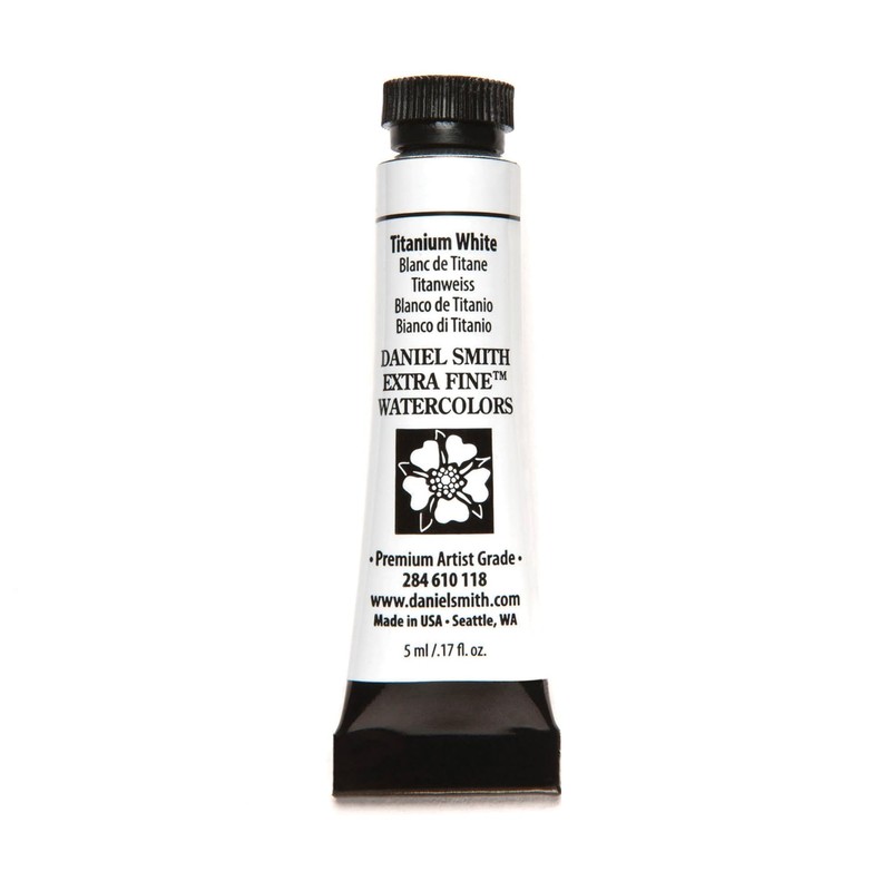 Daniel Smith 284610118 Extra Fine Watercolors Tube, 5ml, Titanium White