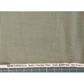 Marcus Fabrics Historical Check Rothermel Fabric Green Check MARCUS Quilters Cotton BY THE YARD