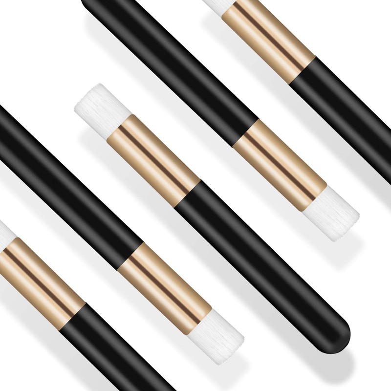 20 unidades de cepillo de pestañas negro para champú y