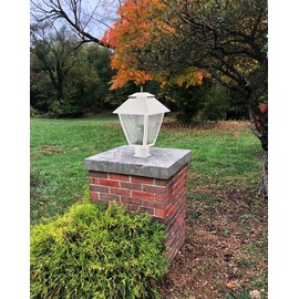 Solus S349 Pier Mount Adapter for 3" Post Top Light Fixtures – Durable Aluminum Surface Mount Base – Made in USA, (White)