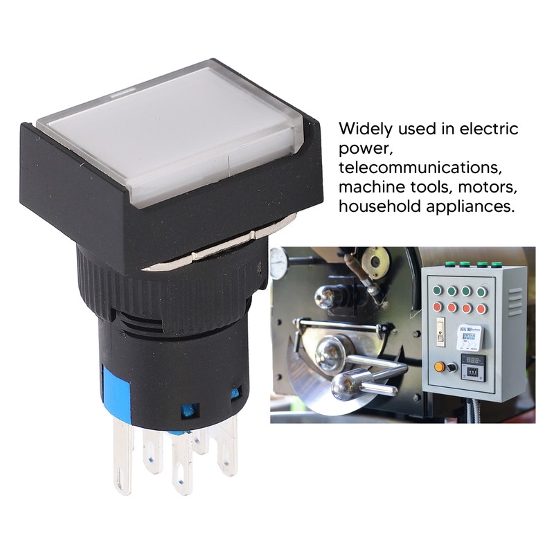 Button Switch Industrial Self Locking 5A Control Push Button Switch