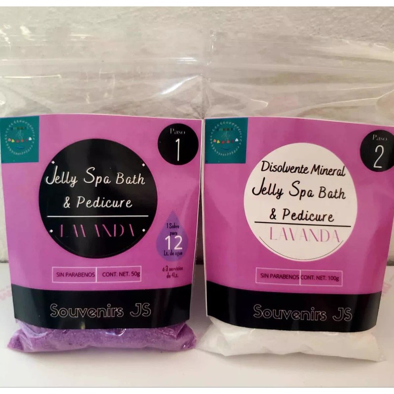 Souvenirs JS Pack De 10 Jelly Spa Bath & Pedicure
