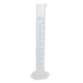 100ml Transparent Plastic Graduated Cylinder by Generic