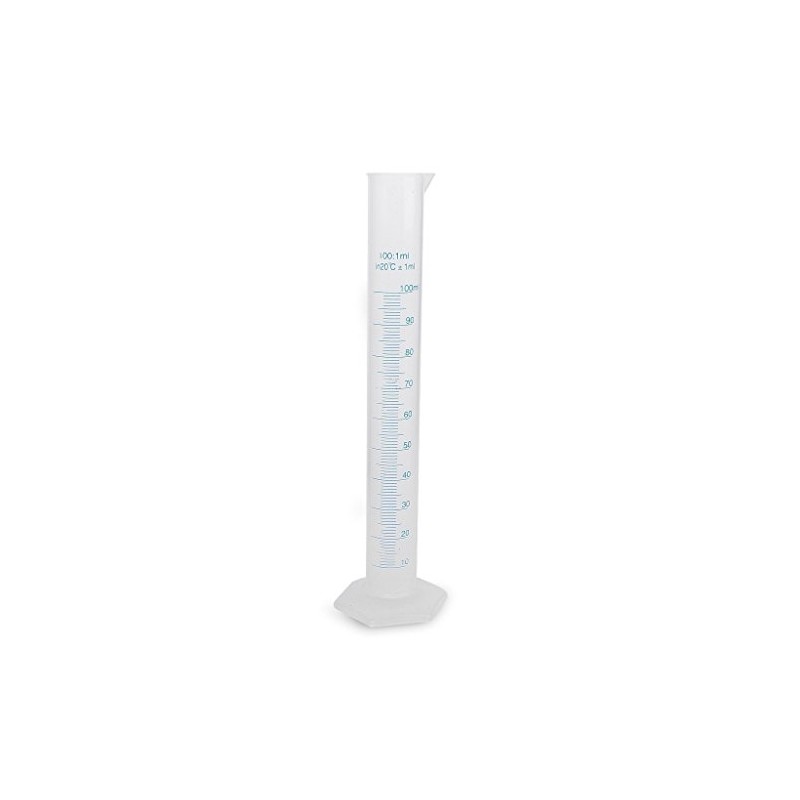 100ml Transparent Plastic Graduated Cylinder by Generic