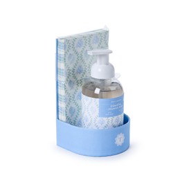 Two's Company Coral Salt Air Scented Foaming Soap with Guest Towels Set
