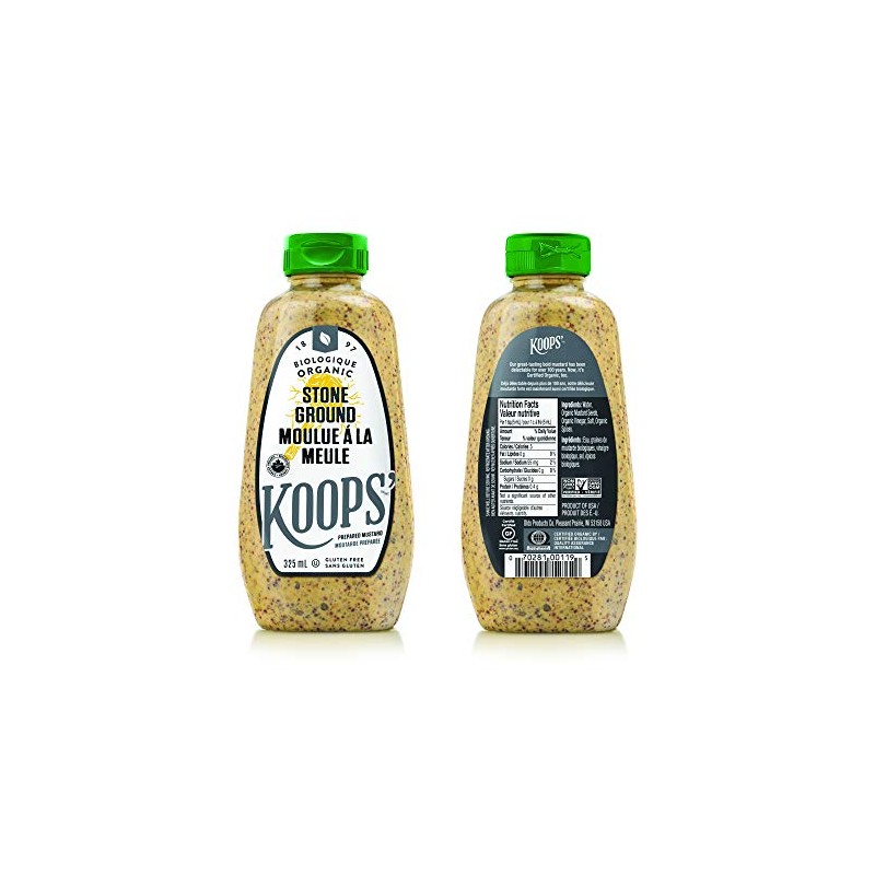 Koops' Organic Stone Ground Mustard, 325 ml