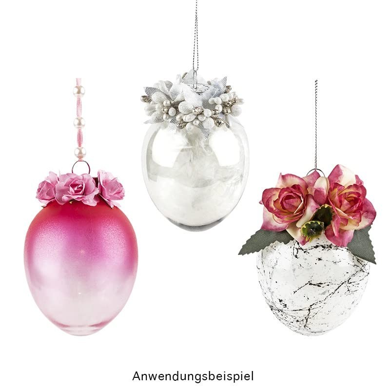 Ideen mit Herz Eggs for filling, transparent Easter eggs for