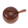 Wood Spice Jar Sugar Bowl Salt Box Seasonings Storage Container