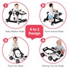 BABY JOY 4-in-1 Baby Walker, Foldable Activity Walker with Adjustable