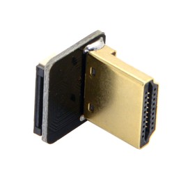 Cablecc CYFPV Conector HDMI tipo A macho en ángulo ascendente 90 grados para FPV HDTV Multicopter fotografía aérea