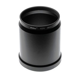 vhbw 58mm Filter Adapter Compatible with Panasonic Lumix DC-FZ80, DC-FZ82, DMC-FZ70, DC-FZ83 Camera Lens - Tube Shape Adapter