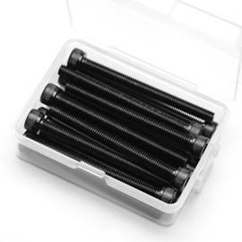 Pack of 15 M5 x 55 mm Cylinder Screws with Hexagon Socket 304 Stainless Steel Black Oxide Cylinder Head Screws Full Thread
