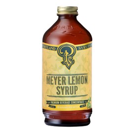 Portland Syrups Meyer Lemon Syrup - Premium Beverage Concentrate for Delicious Cocktails, Tea, Soda, Coffee Drinks, Baking, and More - 12 oz with 24 Servings (Pack of 1)