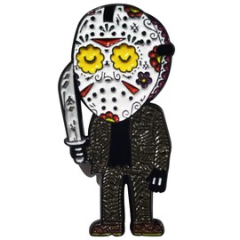 Jason Voorhees Inspired Day of the Dead Enamel Pin