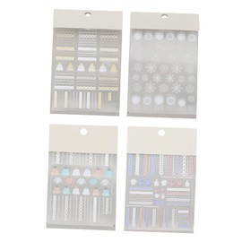 Beavorty Festive Christmas Nail Art Decor Nail Decal DIY Sticker Perfect for Home Salon Random Style