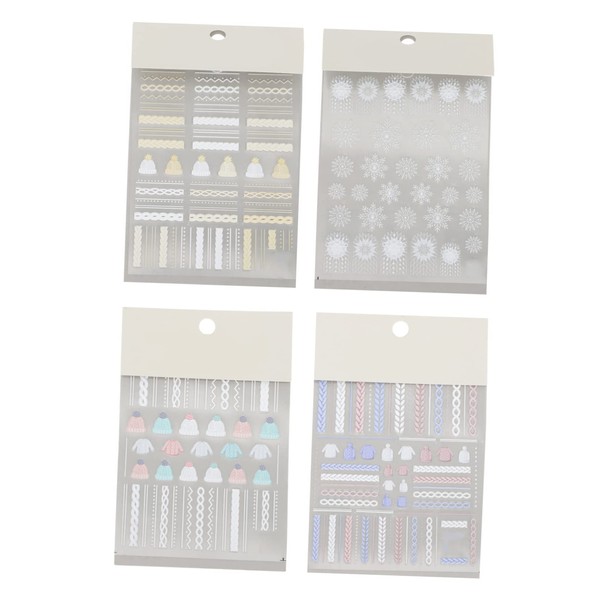 Beavorty Festive Christmas Nail Art Decor Nail Decal DIY Sticker