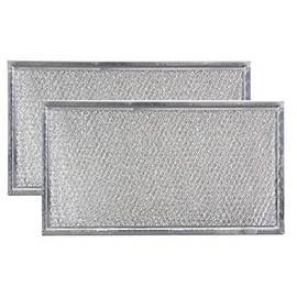 Replacement Microwave Grease Filters Compatible with Whirlpool 8206229A - 5-7/8 x 10-5/8 x 3/32-2 Pack