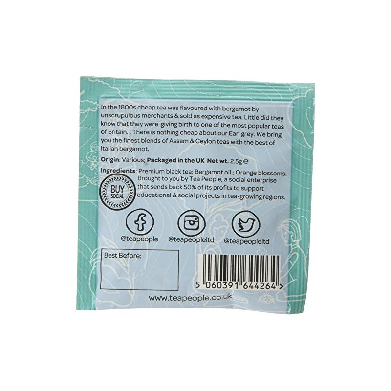 Tea People Earl Grey - 100 Tea Envelopes