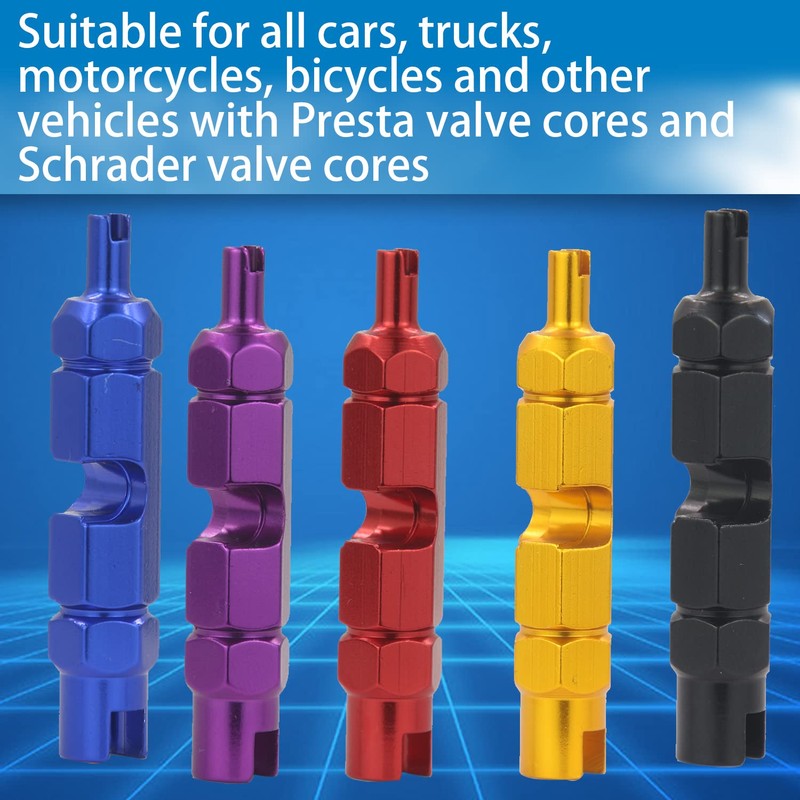 TORMEN Bike Valve Core Remover Tool 3 in 1 Bike