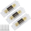 Hamolar 3 Pack 150 AMP ANL Fuse Holder Kit 0/2/4/8