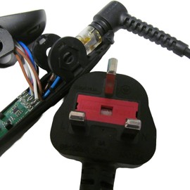 SIRIUSHAIR Power Cable Replacement, UK Plug Compatible with Wide GHD Hair Straighteners, Model Gold Max (S7N421)