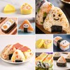 Serqd 3 Pack Onigiri Sushi Maker Mold kit， Classic Triangle