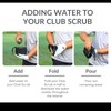 Club Scrub Golf Club and Golf Ball Cleaning Bag, Waterproof