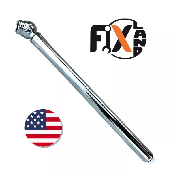 VPS Chrome Pencil Tire Air Pressure Gauge 10-50 PSI Tool