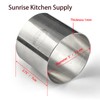 SUNRISE (Pack of 4) Kitchen Supply Plating Forms Stainless Steel