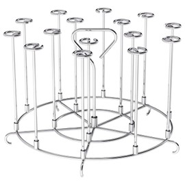 BEANPRECOY Air Fryer Skewer Stand Compatible with Ninja Foodi 6Qt 8Qt Vertical Skewers Holder with Stand Stainless Steel Air Fryer Accessories Grill Easy to Clean for Grilling Home Kitchen Kabobs