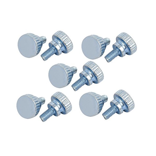 sourcing map Pack of 10 M4 x 8 mm Flat