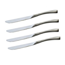 Chrome Curve Dinner Knife 4 Piece Set