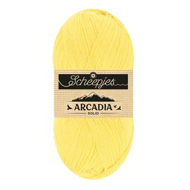 Scheepjes Arcadia Solid Yarn 100g 822 Sunflower Yellow and Orange Blend for Knitting and Crocheting