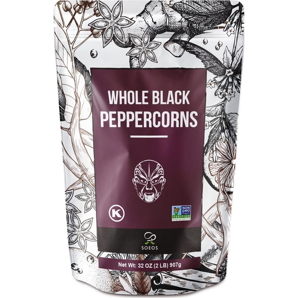 Soeos Soeos Black Peppercorns, 32oz (Pack of 1), Non-GMO, Kosher,