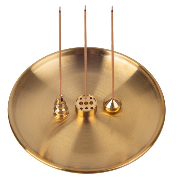 5 in 1 Incense Burner, 3 Different Heavy Brass Incense