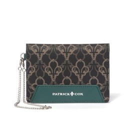 Patrick Cox PXLWDCP1 Pass Case, Baron 2, Renewal, Thin, Brand Logo, Green, green, One size