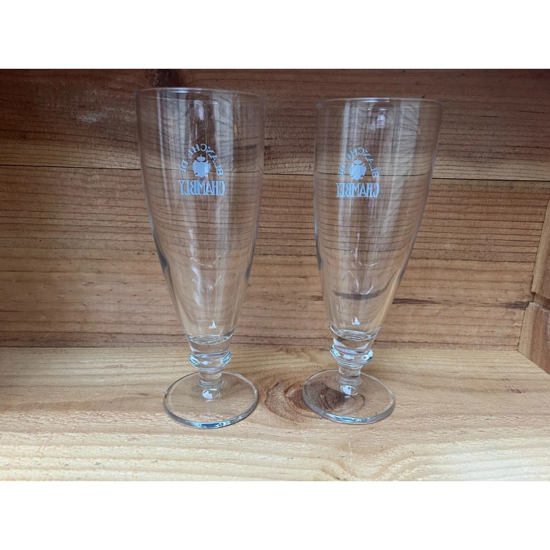 Pair of Unibroue Blanche De Chambly Beer Glasses Made in