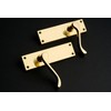 Designer Levers - Victorian Scroll Lever Door Handles - Polished