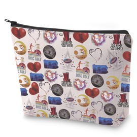 BLUPARK Disc Golf Lover Gift Boss Of The Toss Makeup Bag Disc Golf Player Toiletry Bag Funny Disc Golf Gifts, Boss Of The Toss, Retro