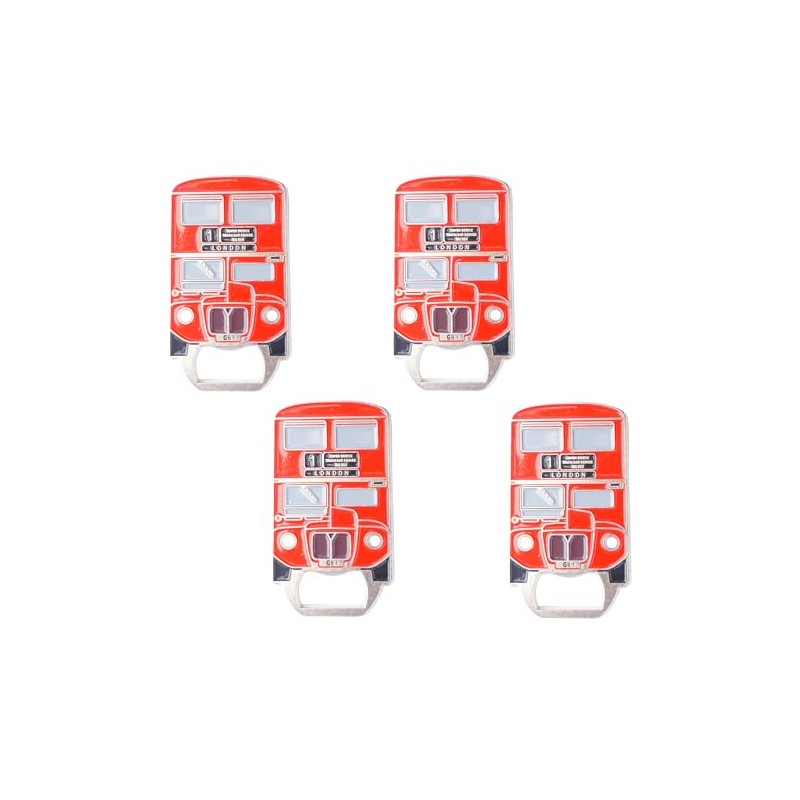 Iconic Red London Bus Magnet & Bottle Opener -UK London