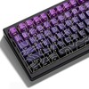 dagaladoo Topographic keycaps Line Backlit Gradient Purple keycaps Shine Through