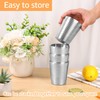 8Pcs 304 Stainless Steel Cup,300ml Stackable Double Wall Metal Cup,Vacuum
