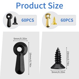 BEILUBANG Photo Frame Picture Turning Button Clip Set 丨120PCS Photo Frame Fastening Back Clips, Photo Backing Hardware, Used in Shopping malls, Homes, Offices to Hang Posters, Decorative Paintings