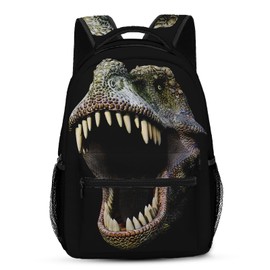 Bribay Kids Backpack for Teens Girls Boys, Green Dinosaur Dino Kids Beast Monster Water Resistant Child Bookbag School Bag with Adjustable Padded Straps