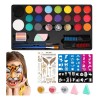 Set De Pintura Facial Para Niños, Pintura Facial De Hallowee