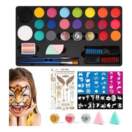 Set De Pintura Facial Para Niños, Pintura Facial De Hallowee