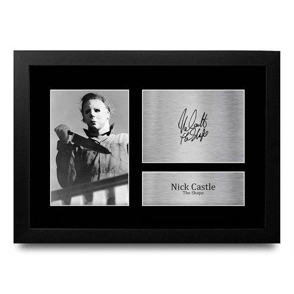 HWC Trading FR A4 Nick Castle Halloween Gifts Printed Signed Autograph Picture for Movie Memorabilia Fans - A4 Framed