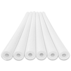 Oodles of Noodles Deluxe Foam Pool Swim Noodles - 6 Pack White